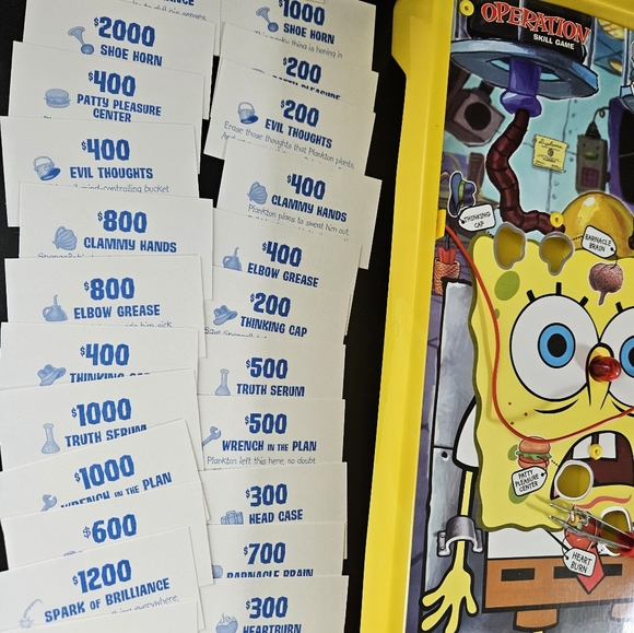 Spongebob operation Milton Bradley mint contition no buzz great deal light works - Picture 5 of 15